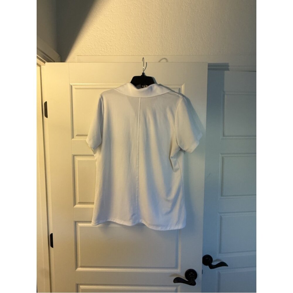 Nike Golf Tour Performance Polo White Dri-Fit Lightweight Activewear Size XL - Picture 6 of 6